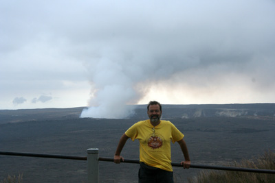The part of the Kilauea crater that has been venting for several years. Kilauea