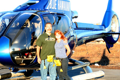 The pilot took pictures of all his passengers before the flight. Blue Hawai'ian Helicopter