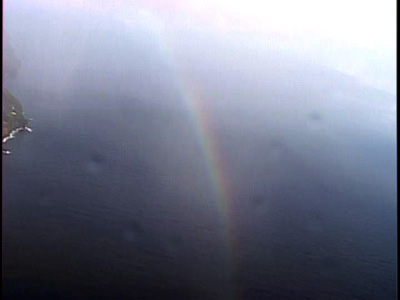 Rainbow picture from helicopter tour video footage Rainbow