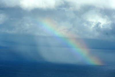 Half rainbow like we've seen now quite a few times. Rainbow